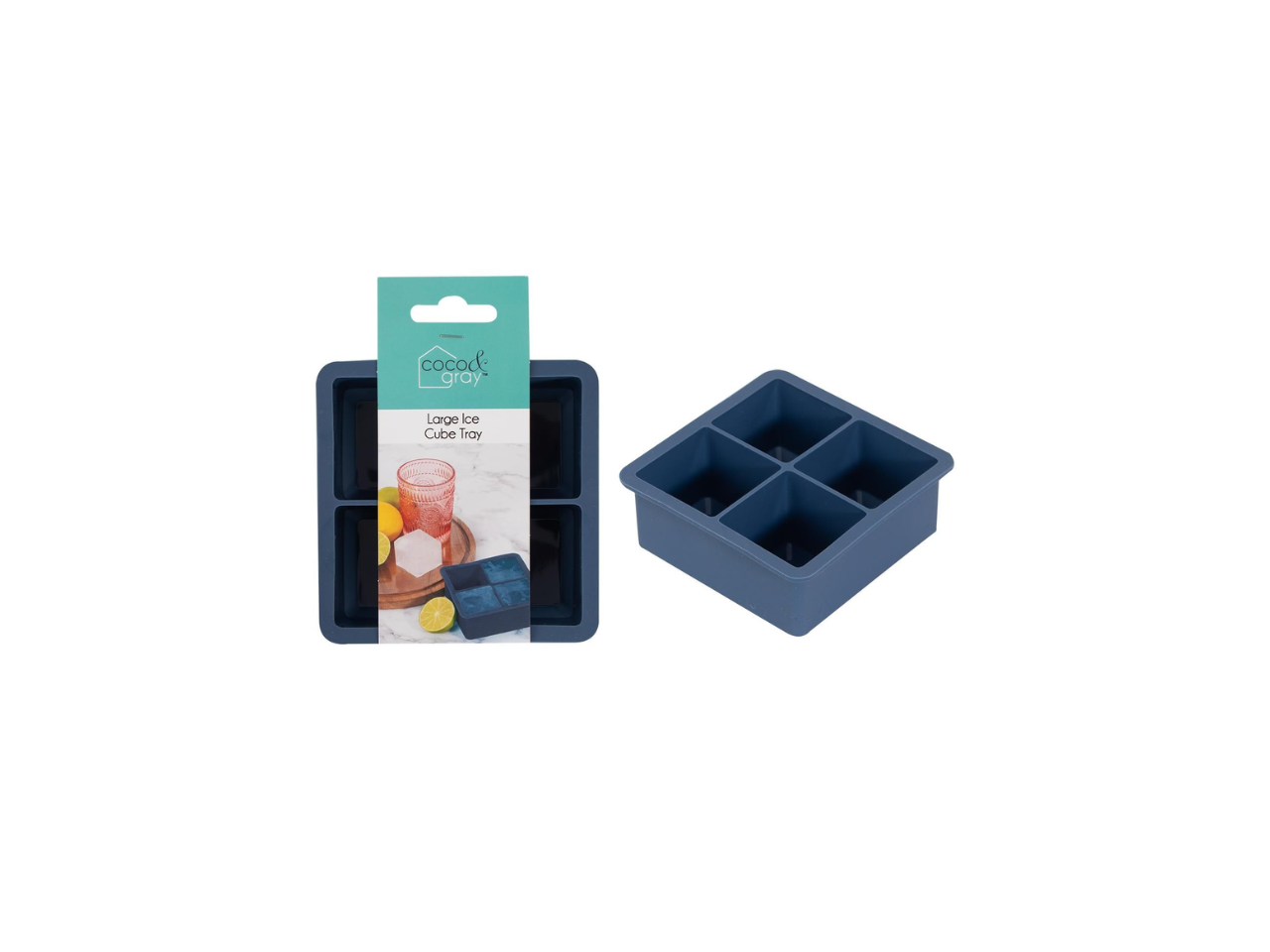 Ice Cube Tray Silicone | Large Square Cubes