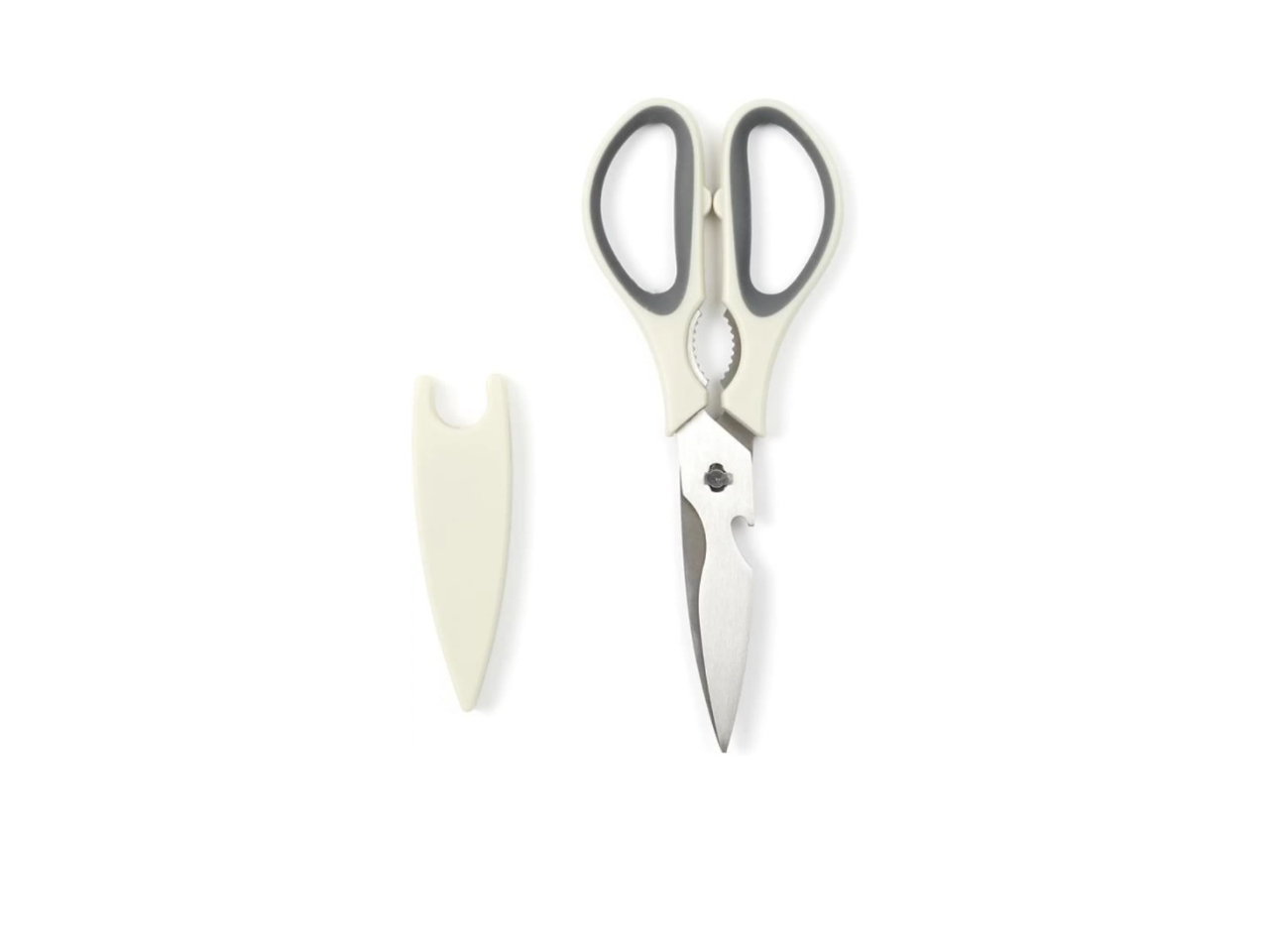 Multifunction Magnetic Kitchen Scissors | 22cm Taupe