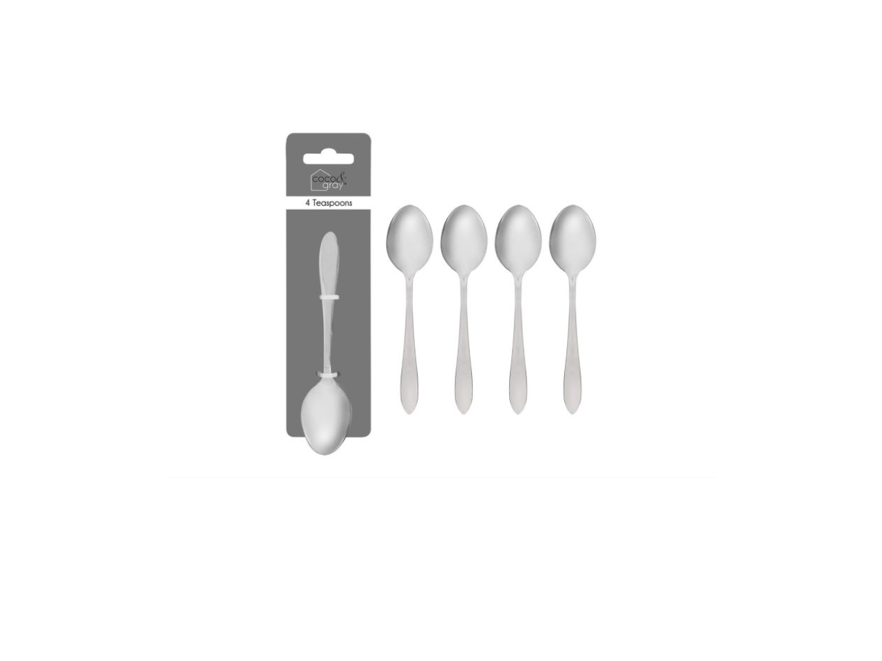 Stainless Steel Teaspoons | 4 Pcs