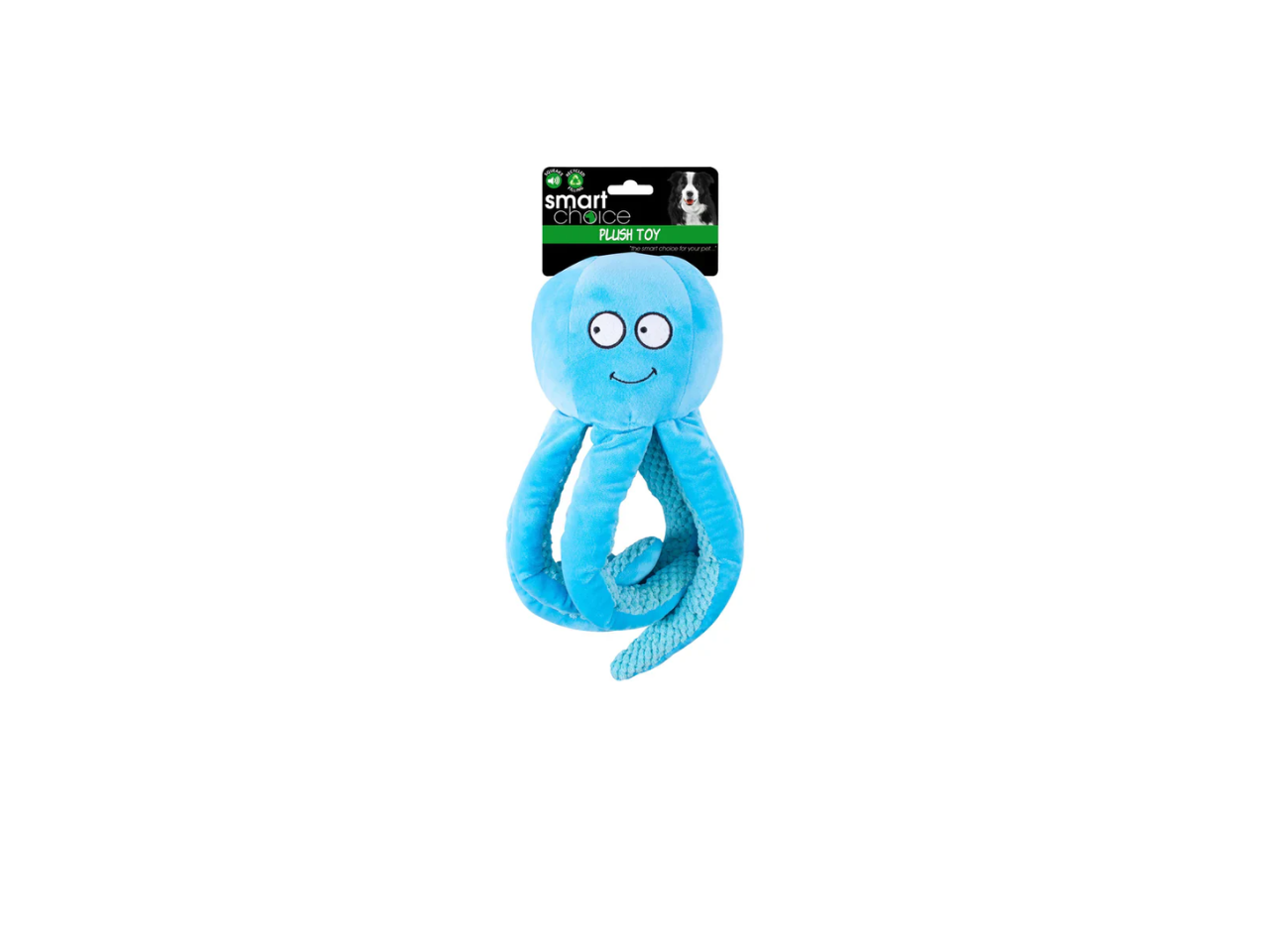 Plush Octopus Dog Toy with Squeak