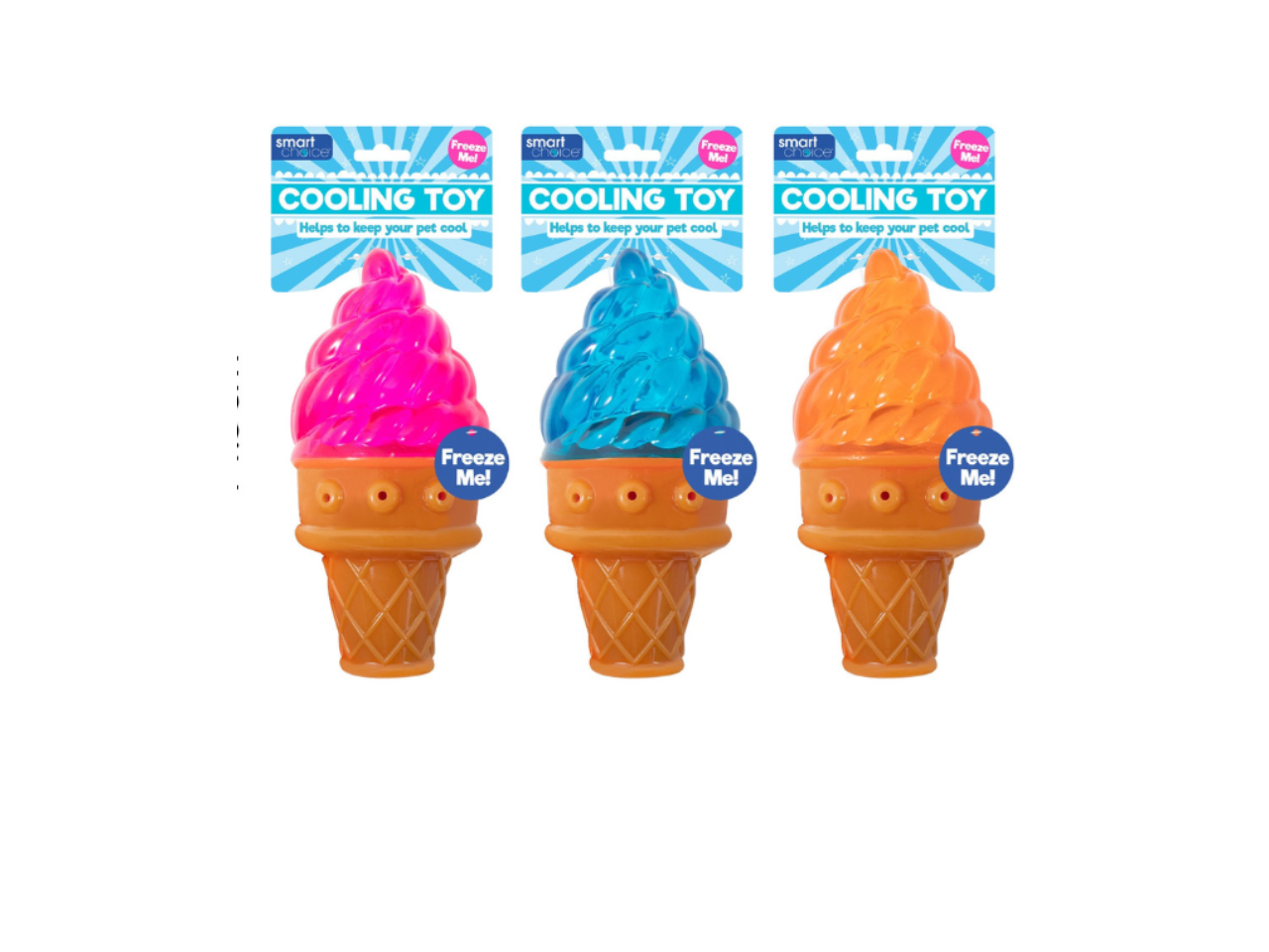 Cooling Rubber Ice Cream Dog Toy