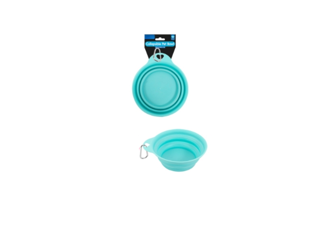 Collapsible Dog Bowl with Clip