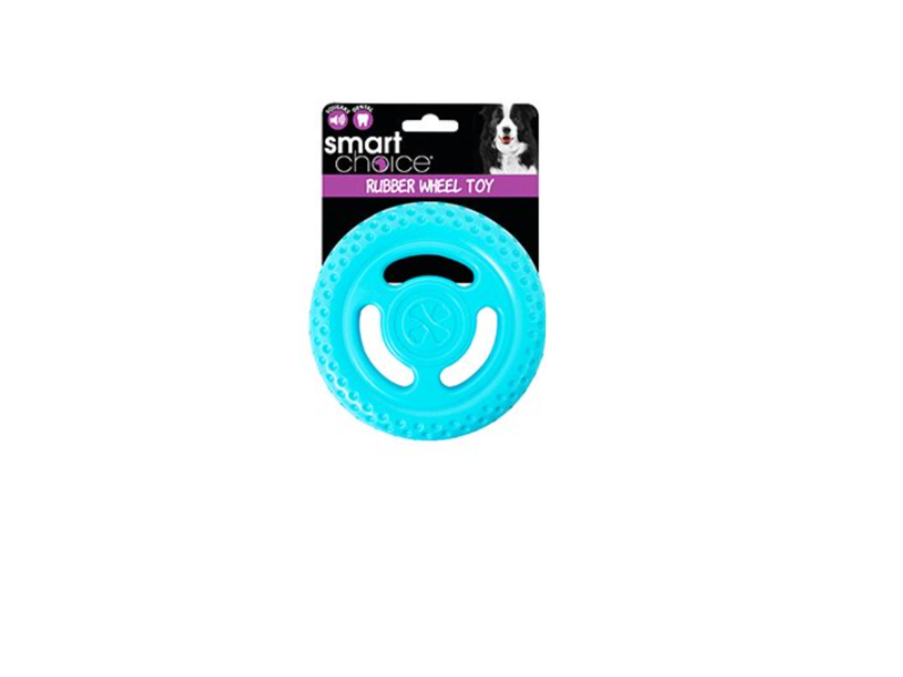 Rubber Wheel Dog Toy