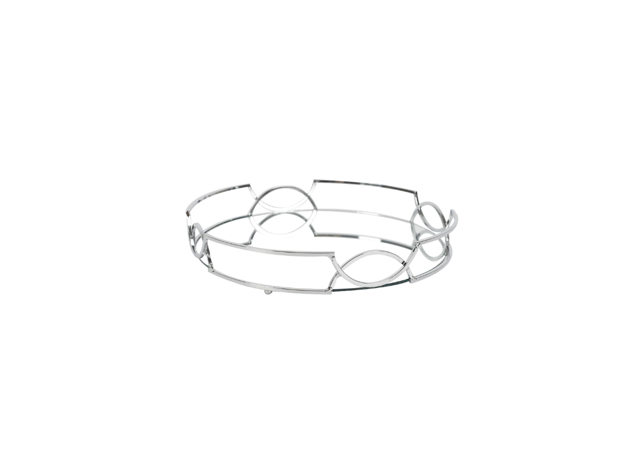 Silver Mirror Tray | 30CM
