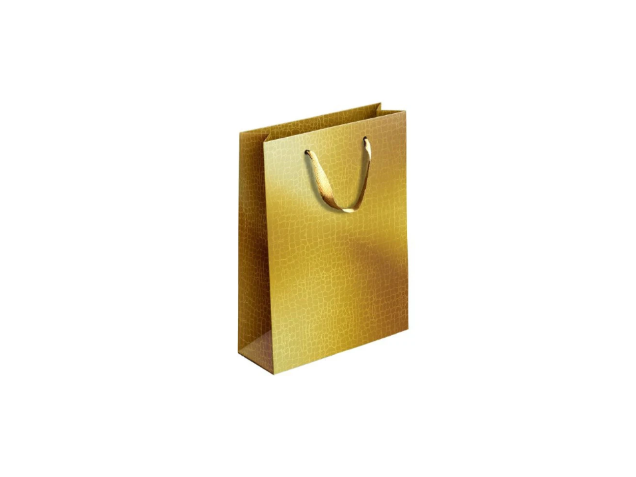 Embossed Metallic Gift Bag | Gold