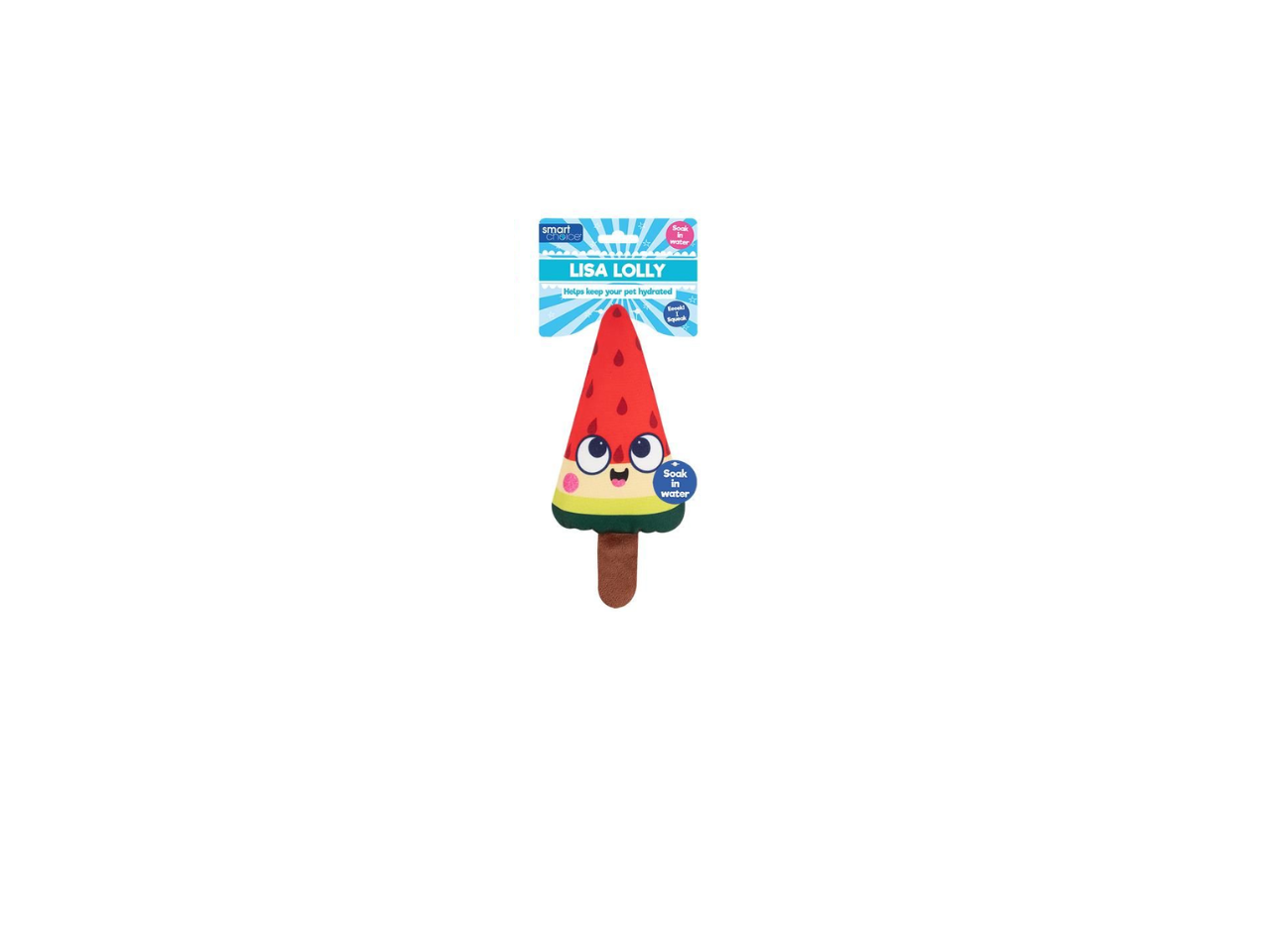 Squeaky Plush Ice Lolly Dog Toy