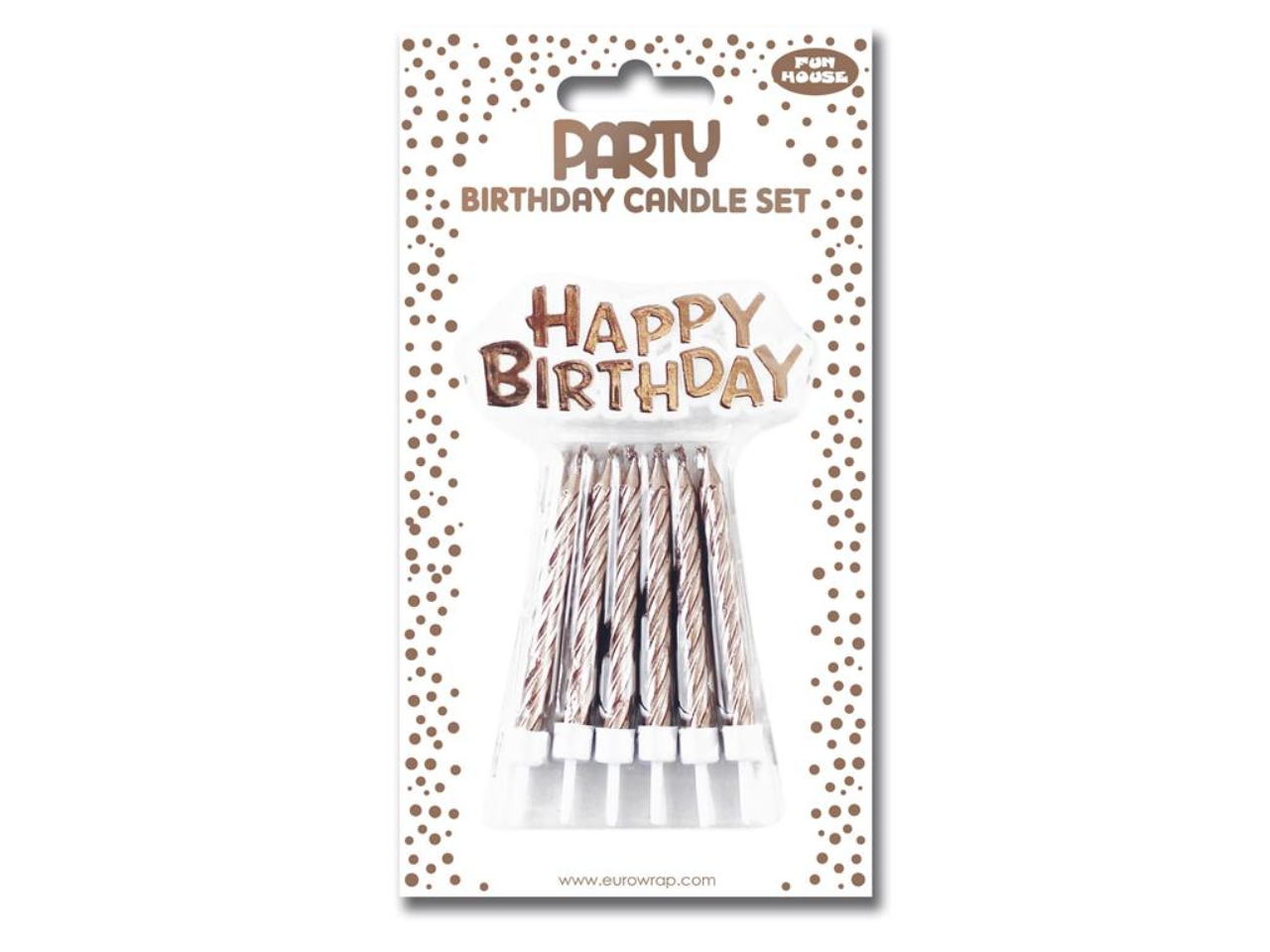 Rose Gold Mettalic Candle Set