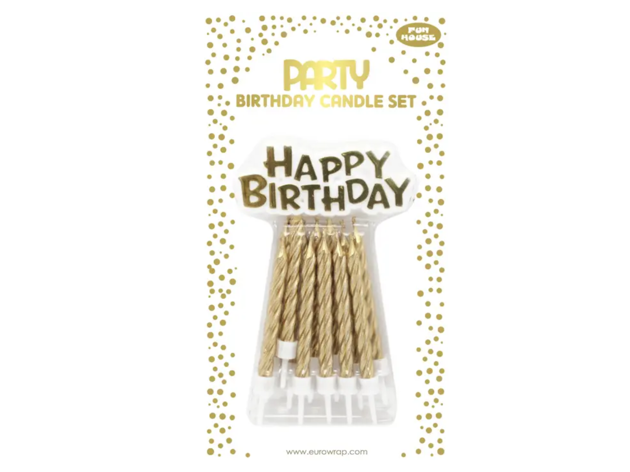 Gold Metalic Candle Set