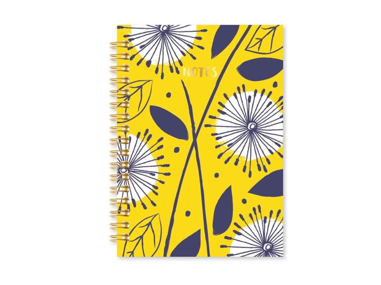 Art Notebook Spiral A6 Floral Ink