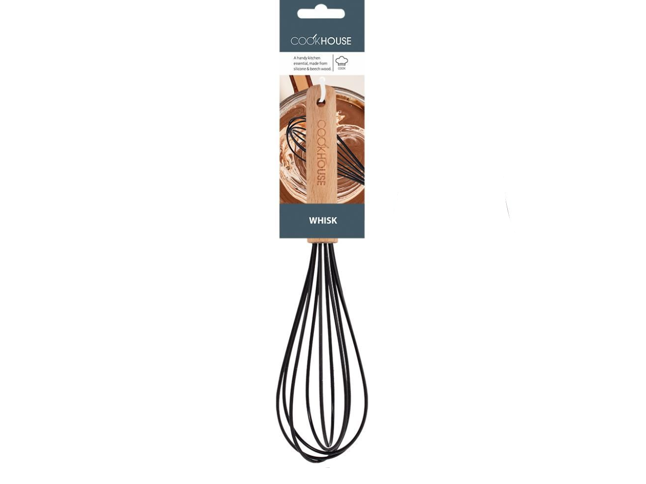 Silicone Whisk With Wooden Handle