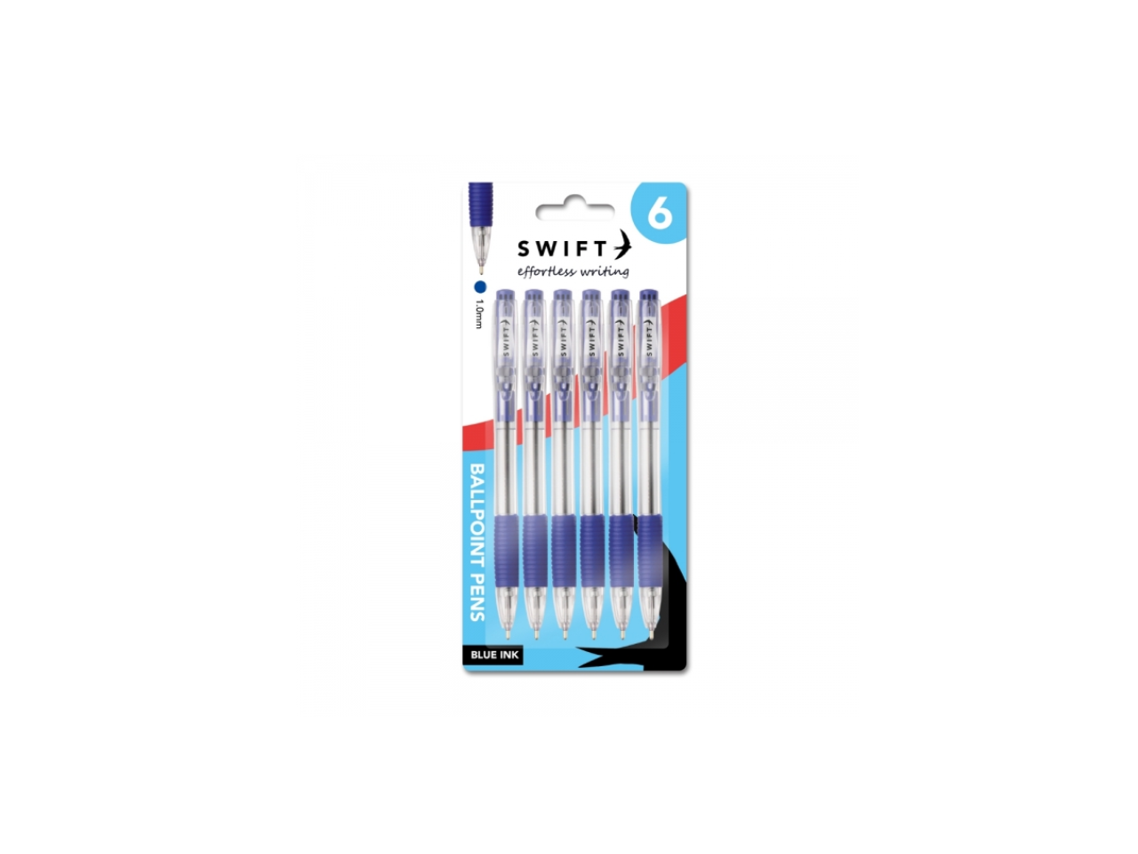 Retractable Ballpoint Pens |  6 Pcs