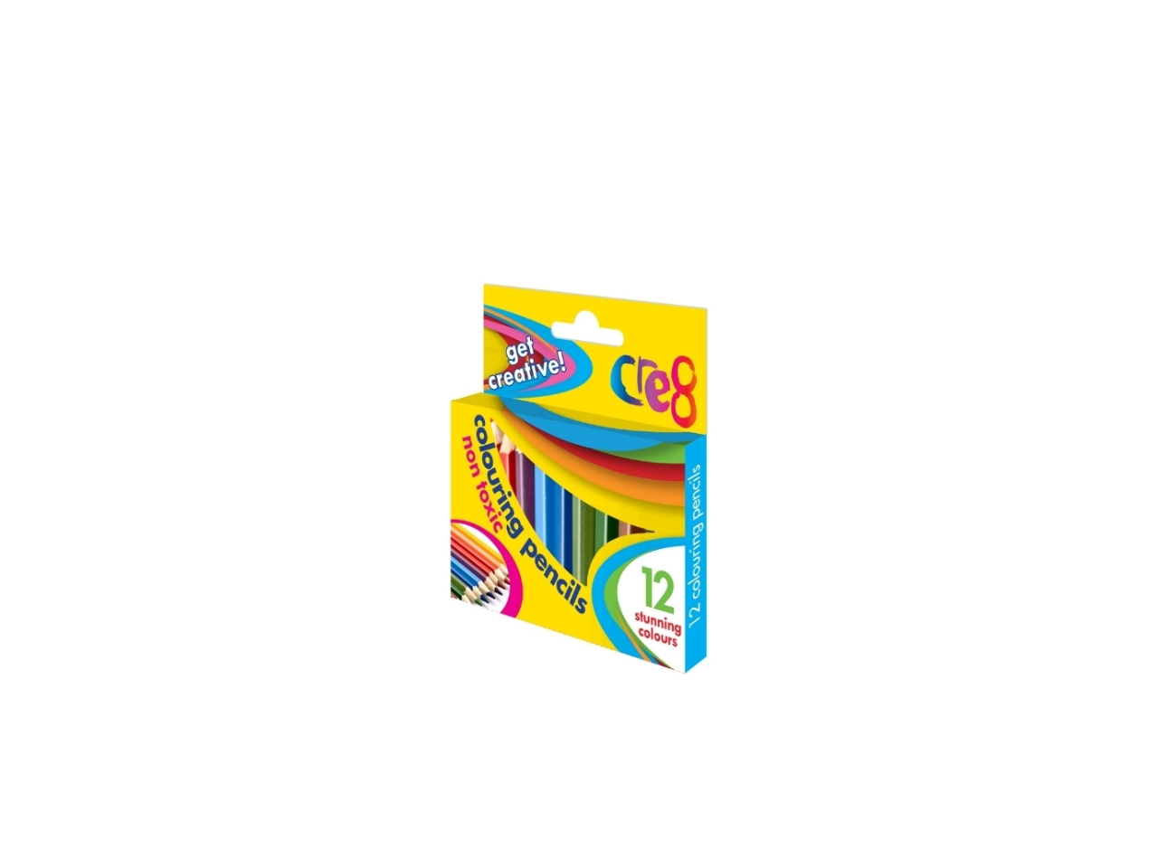 Colouring Pencils 1/2 Size  | 12 Pcs