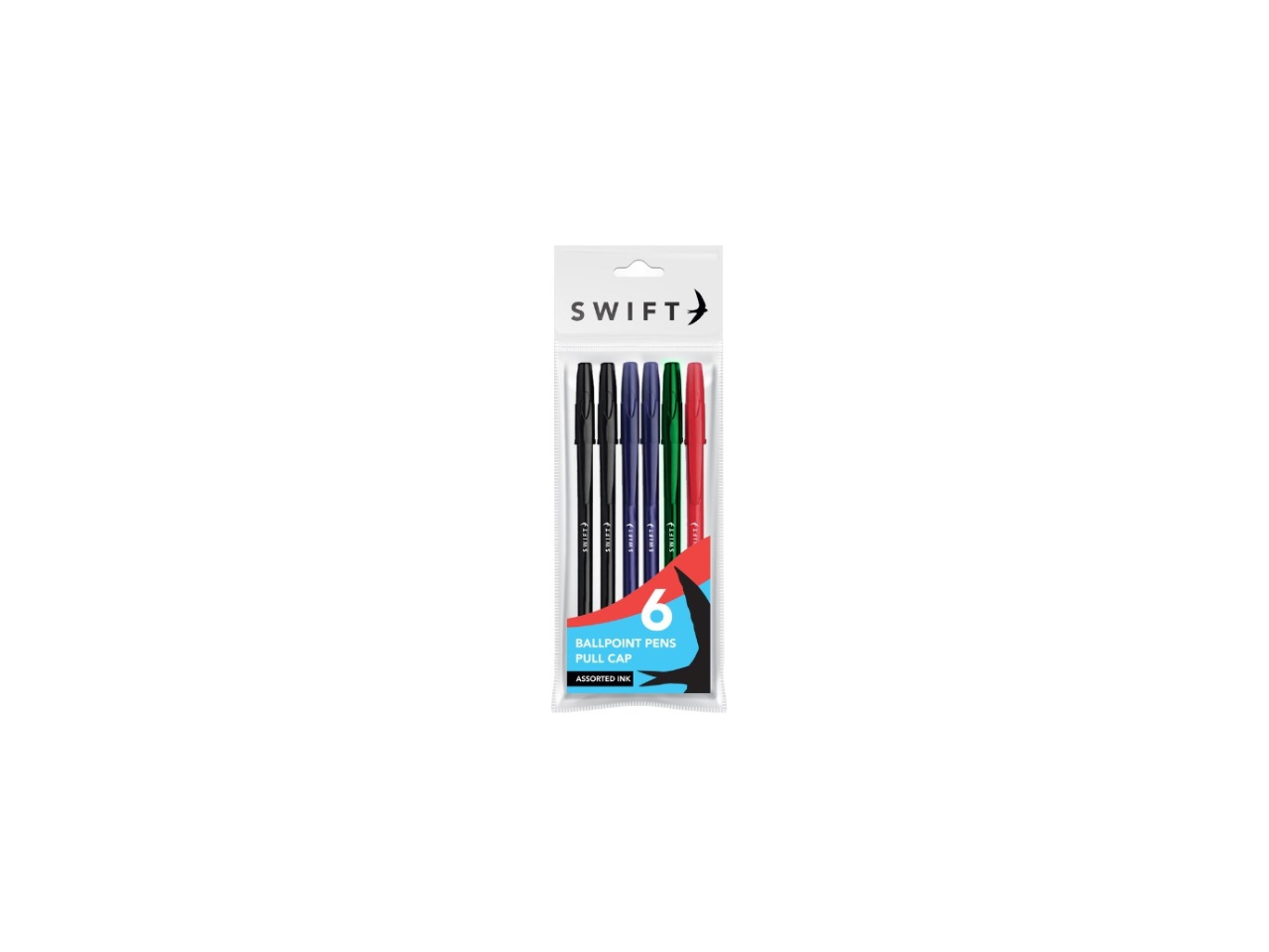  Best Ballpoint Pen Pull Cap 6 Pcs | Office Stationery Malta | Tal Lira 