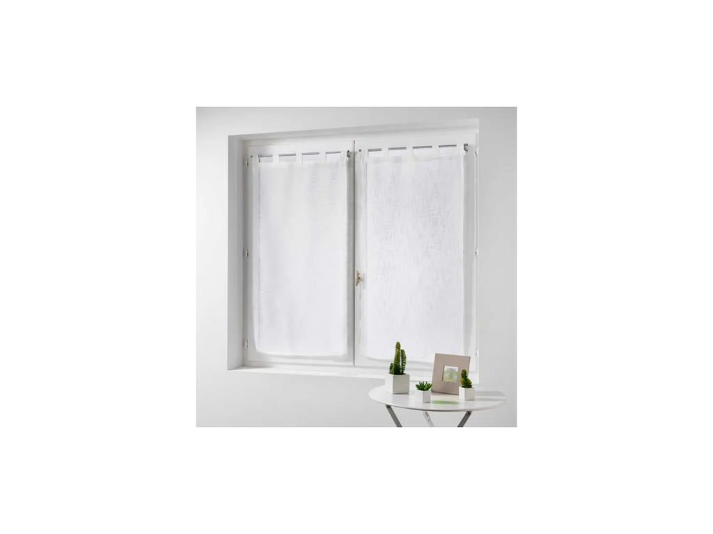 Window Sheer Curtains | White