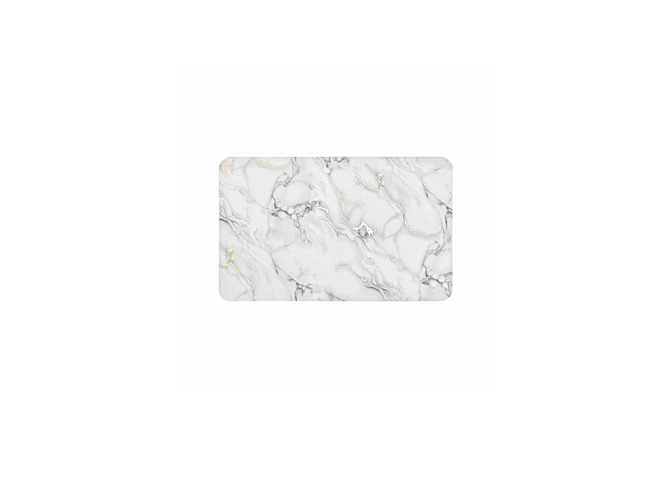 Marble Design Ultra-Absorbent Bathroom Mat White | 50Cm X 80CM