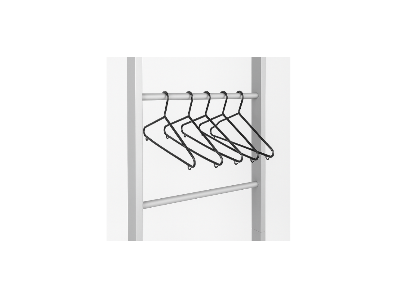 Plastic Black Hangers | Pack of 6