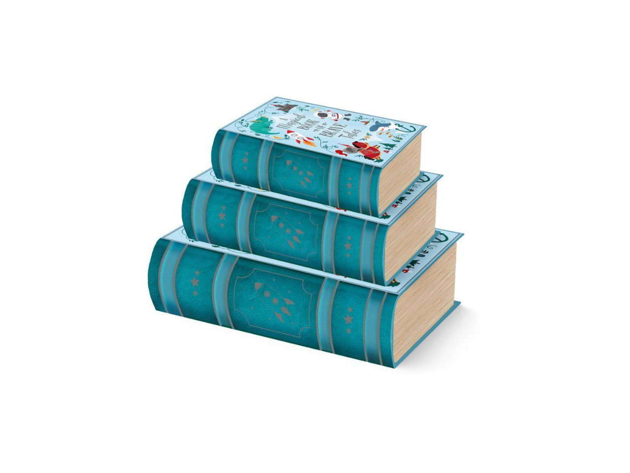 Blue  Book Box Medium  | 28X19X8 CM