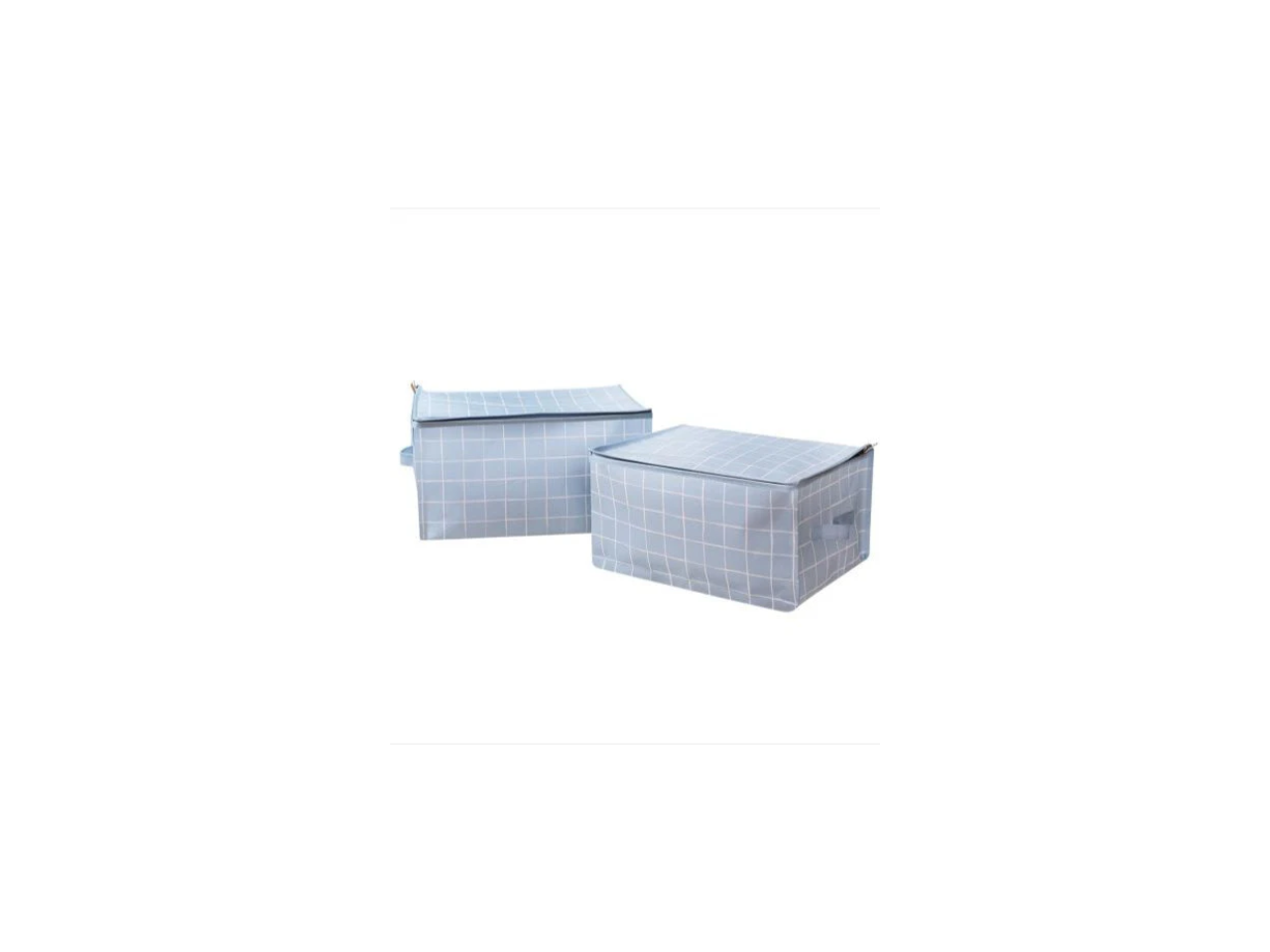 Storage Bags/cubes Blue Check 2/sizes