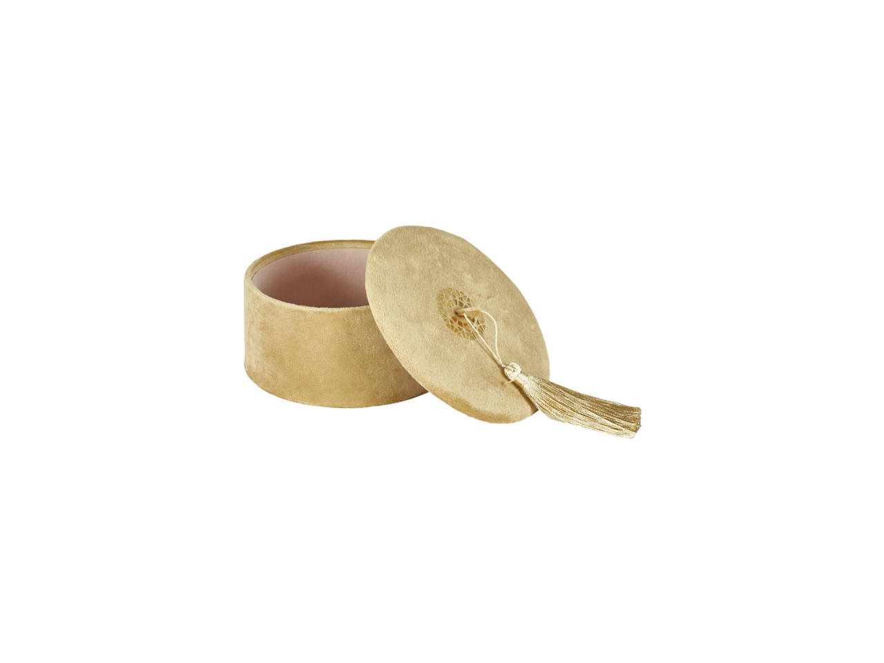 Round Velvet Jewellery Box