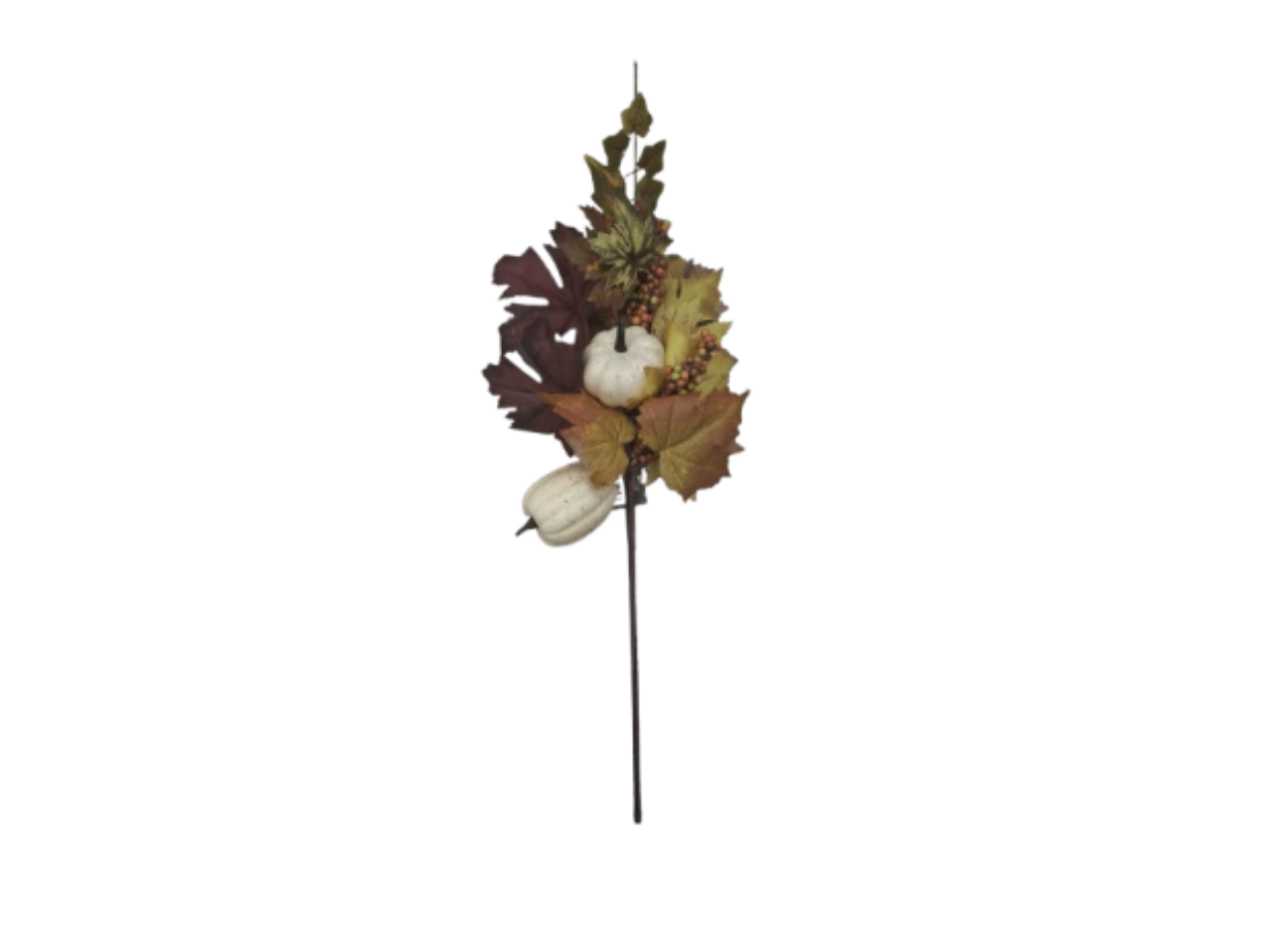 Autumn White Pumpkin Spray