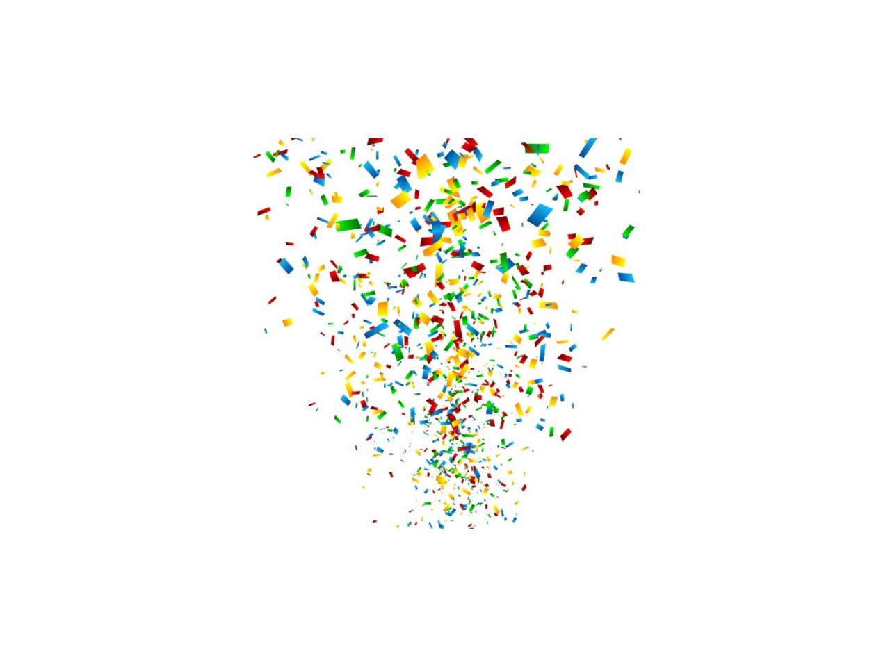 Party Popper | Coloured Confetti | 4 Pcs
