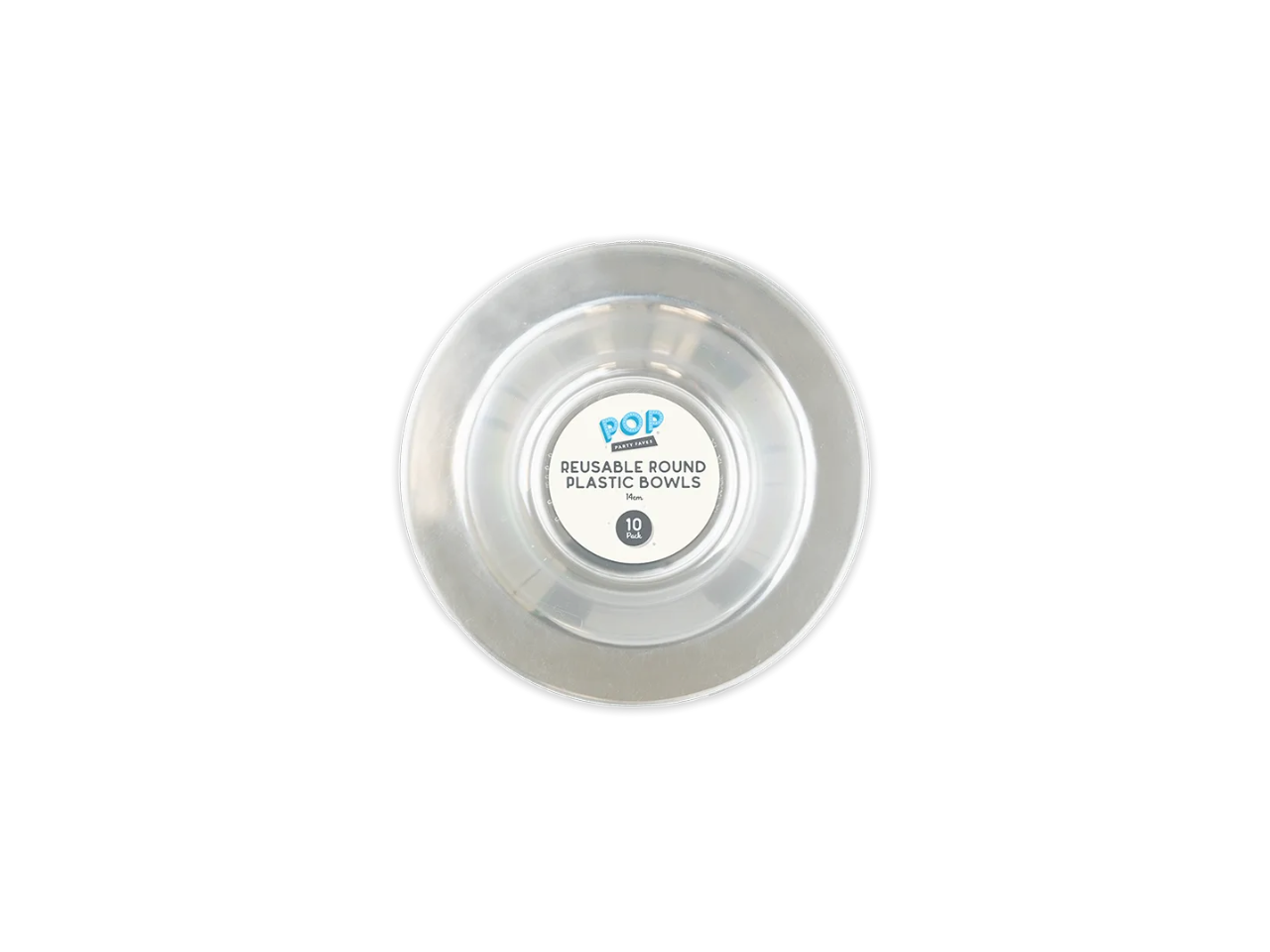 Reusable  Round Plastic Bowls  | 10 Pcs