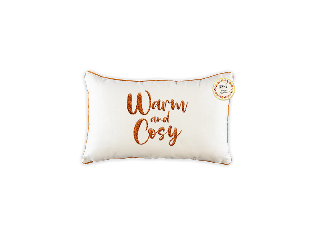 Autumnal Slogan Cushion
