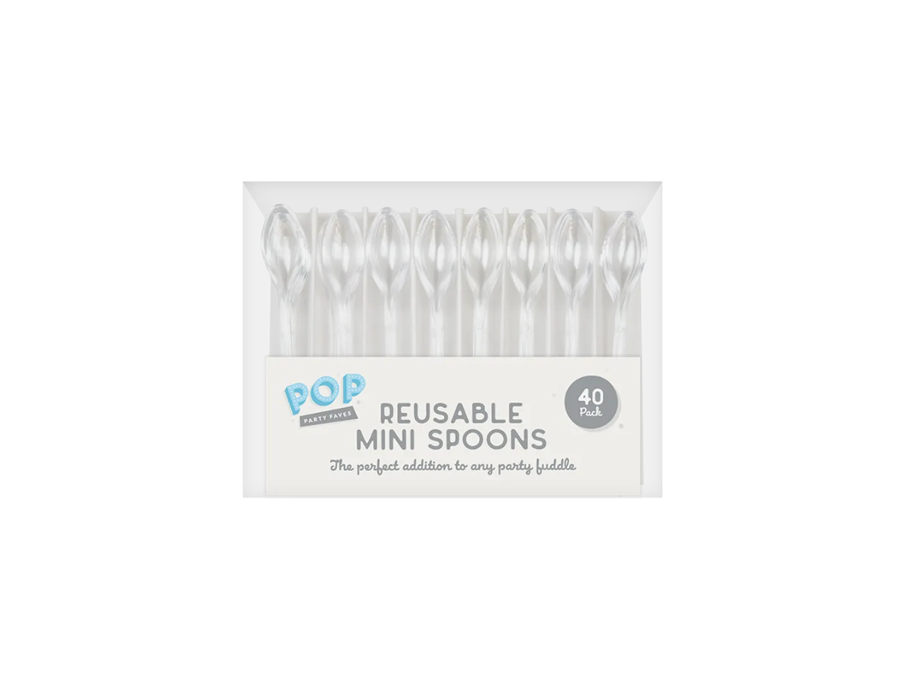 Reusable Mini Plastic Spoons  | 40 Pcs