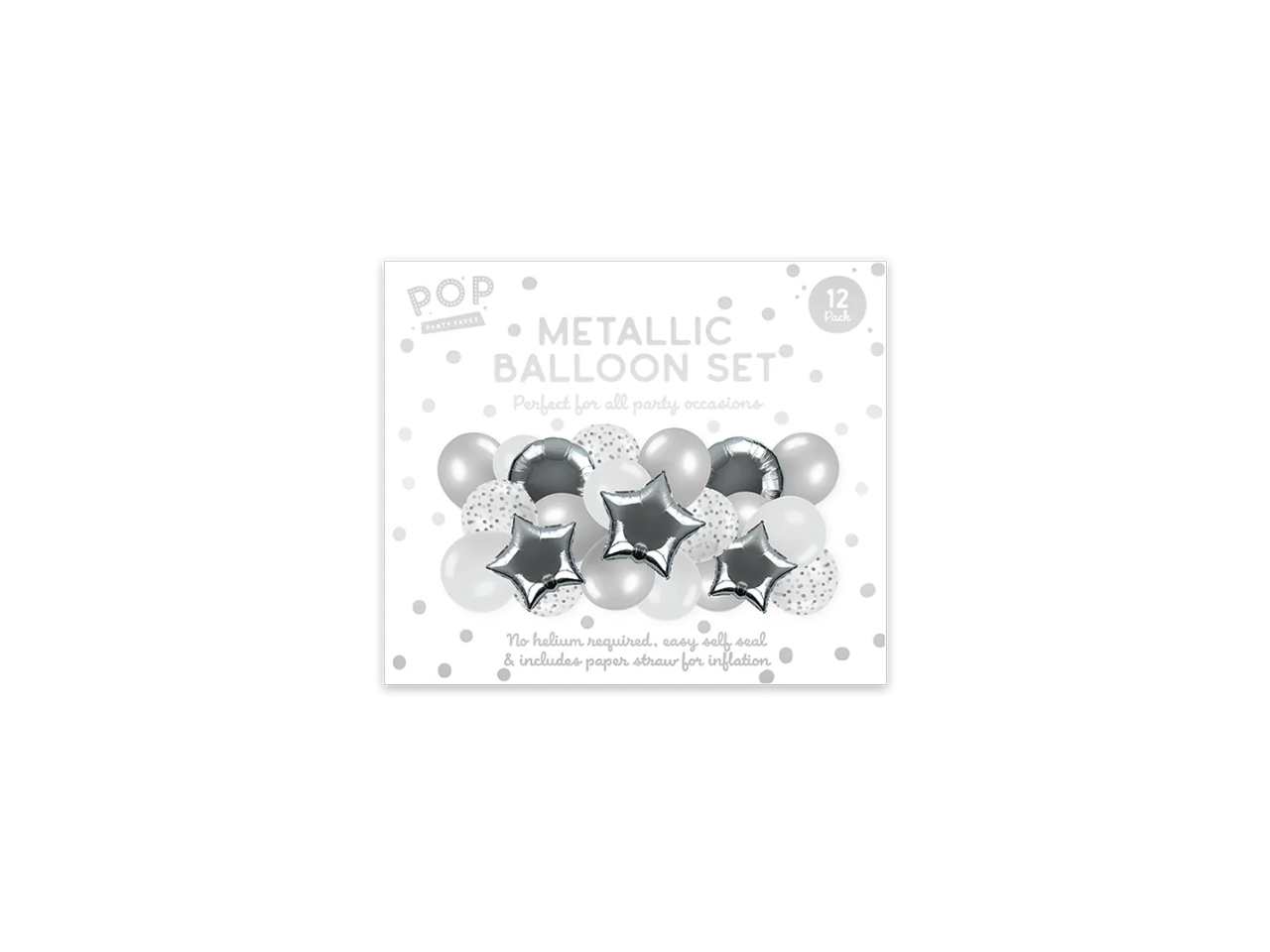 Metallic Balloon Set |  12 Pcs