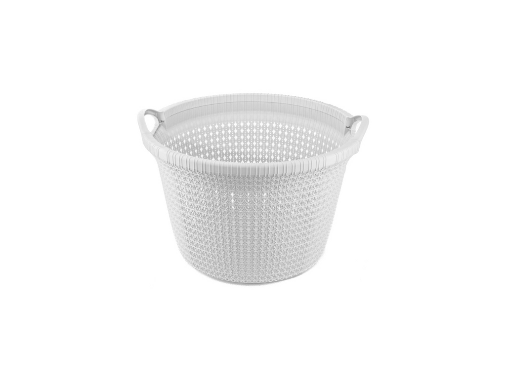 Laundry Basket Knitted Round 35L  | 50x33CM