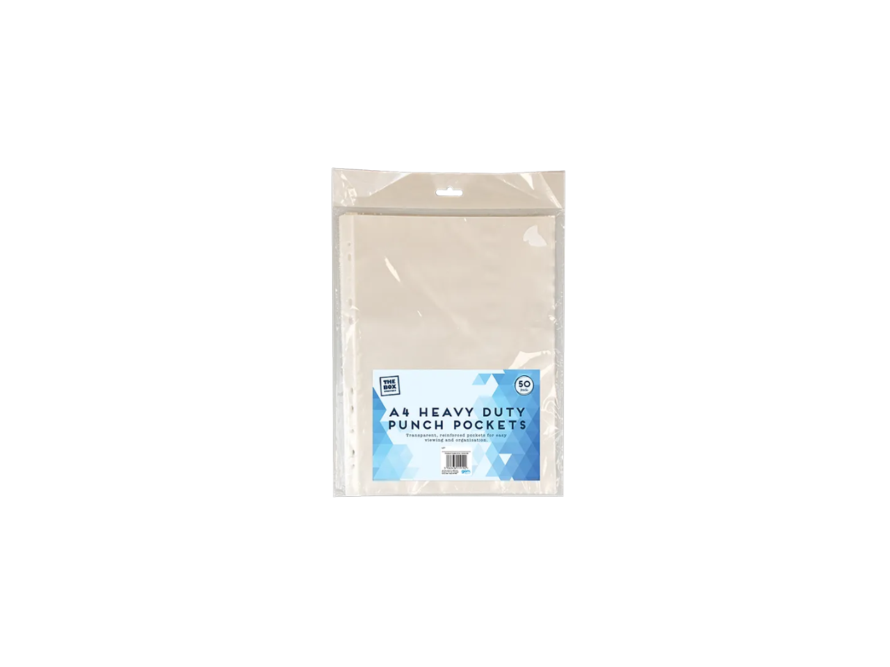 A4 Heavy Duty Punch Pockets |  50 Pcs