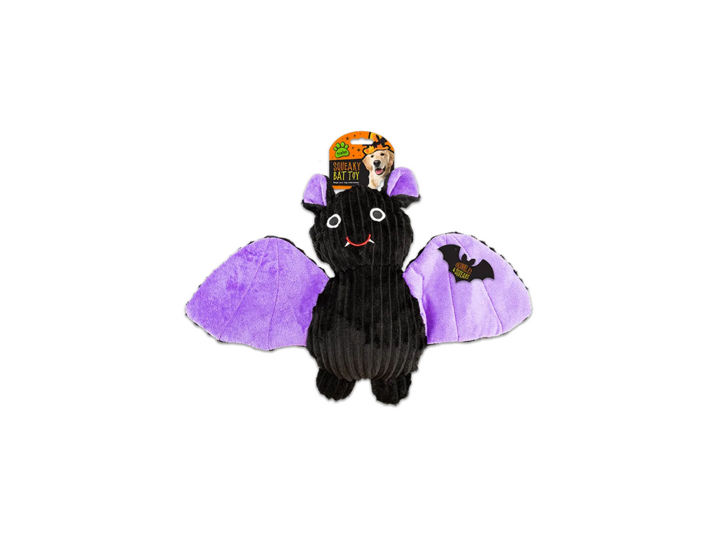 Halloween Squeaky Crinkle Bat | Dog Toy