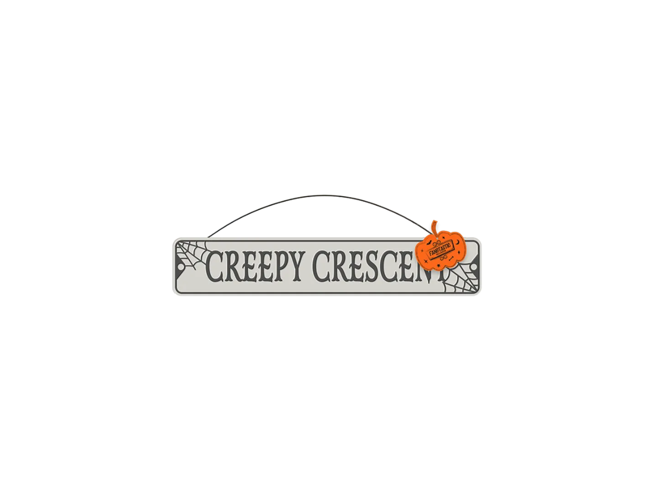 Halloween Metal Plaque