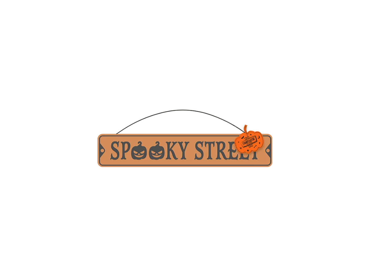Halloween Metal Plaque