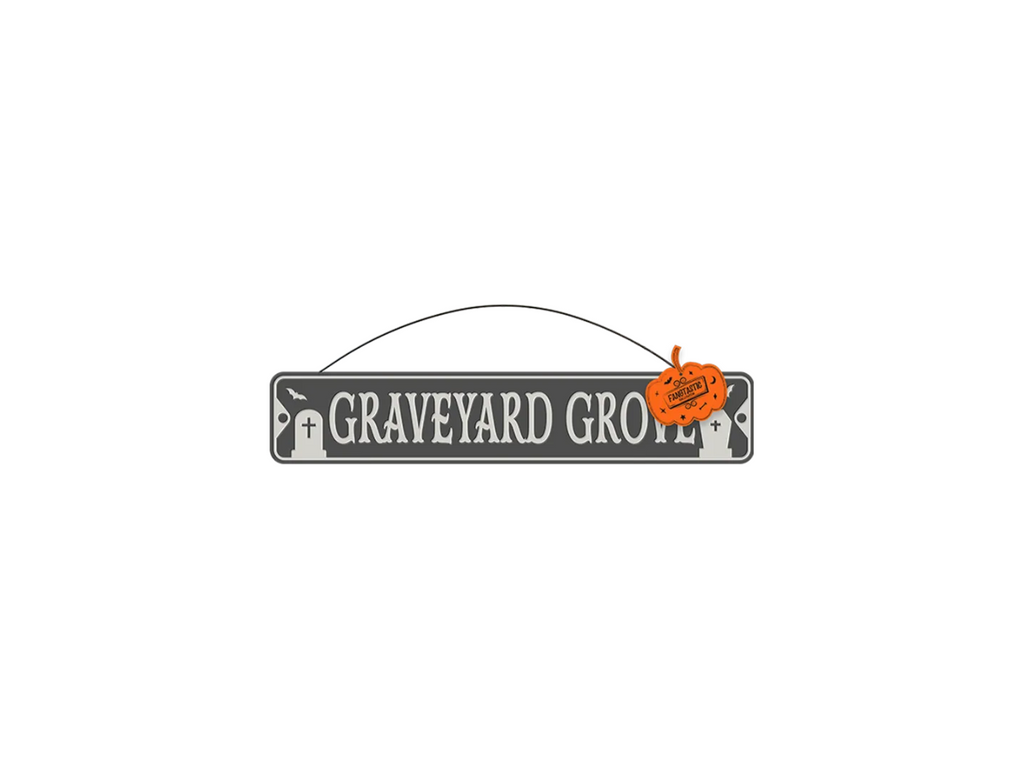 Halloween Metal Plaque