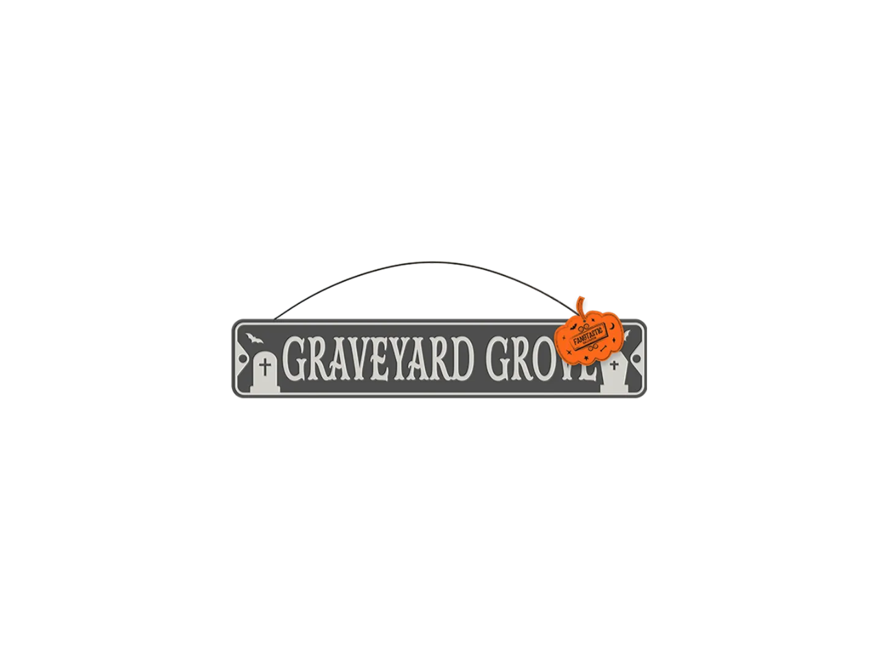 Halloween Metal Plaque