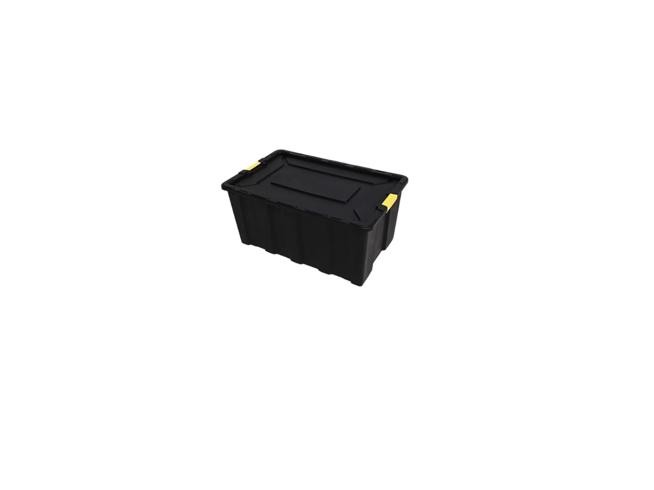 Black Heavy Duty Storage Plastic Box | 25 L