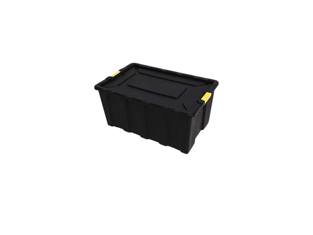Black Heavy Duty Storage Plastic Box | 55L
