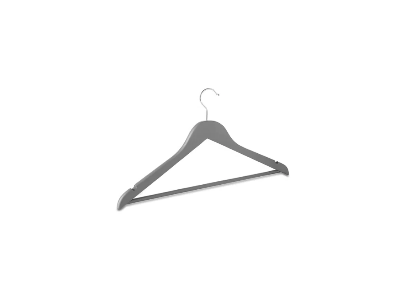 Grey Wooden Hangers | Pack of 3
