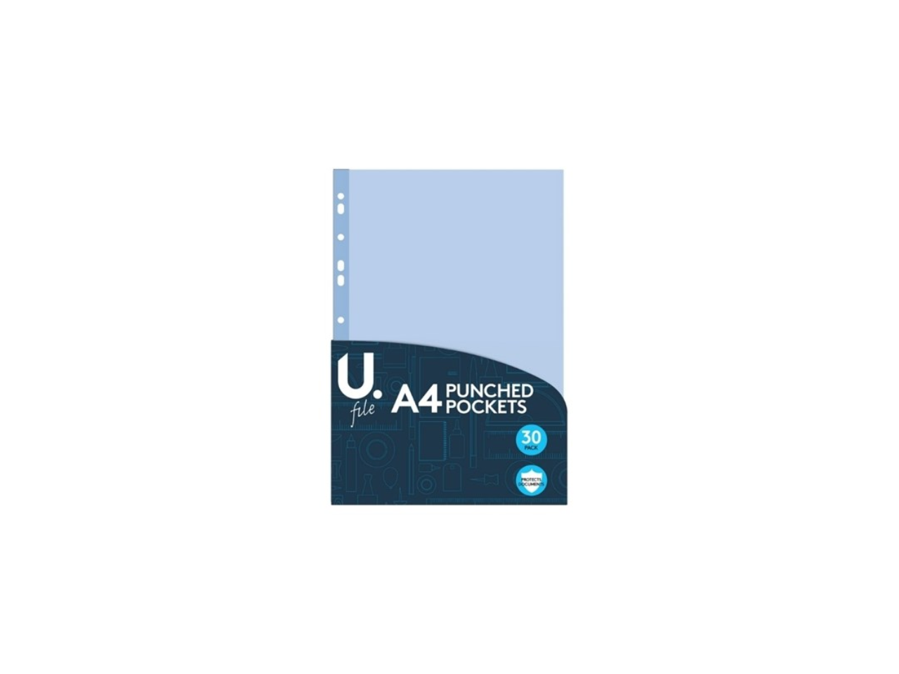 A4 punched pockets | 30 Pcs