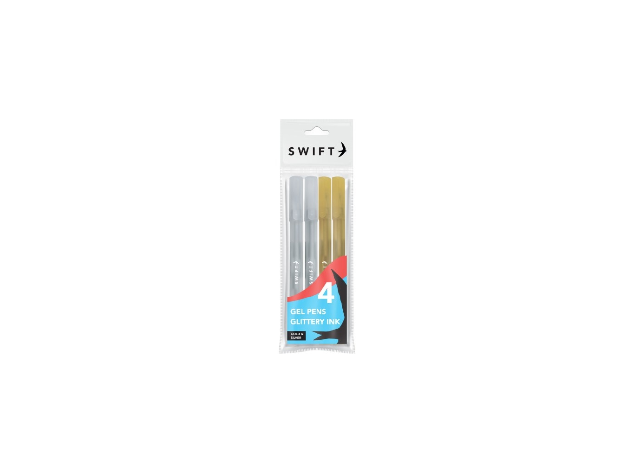 Gold & Silver Glitter Gel Pens | Set of 4