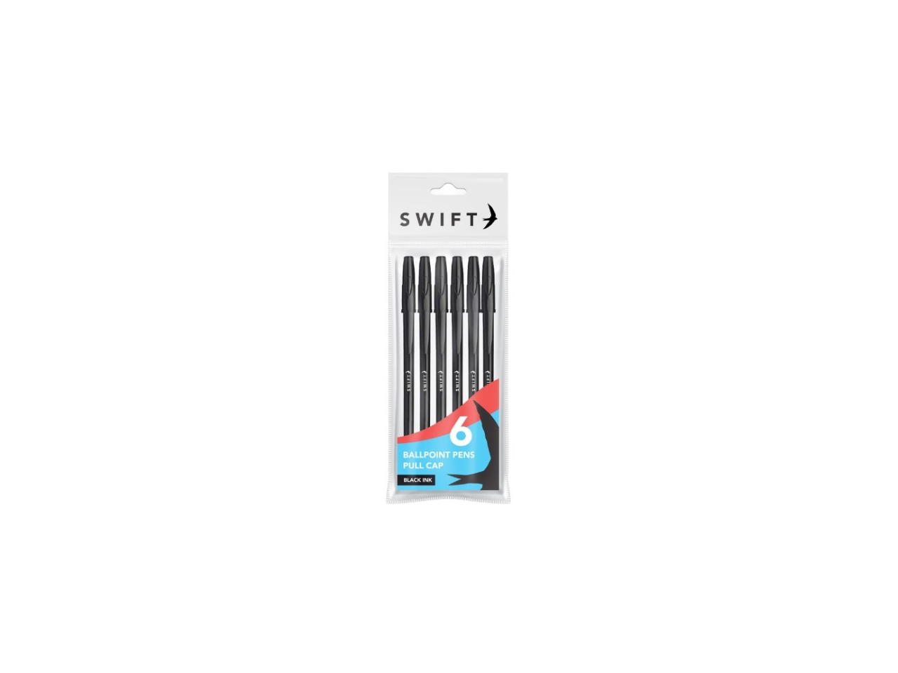 Ballpoint Pens Pull Cap | Set of 6