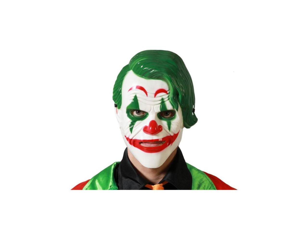 Clown Mask with Green Hair