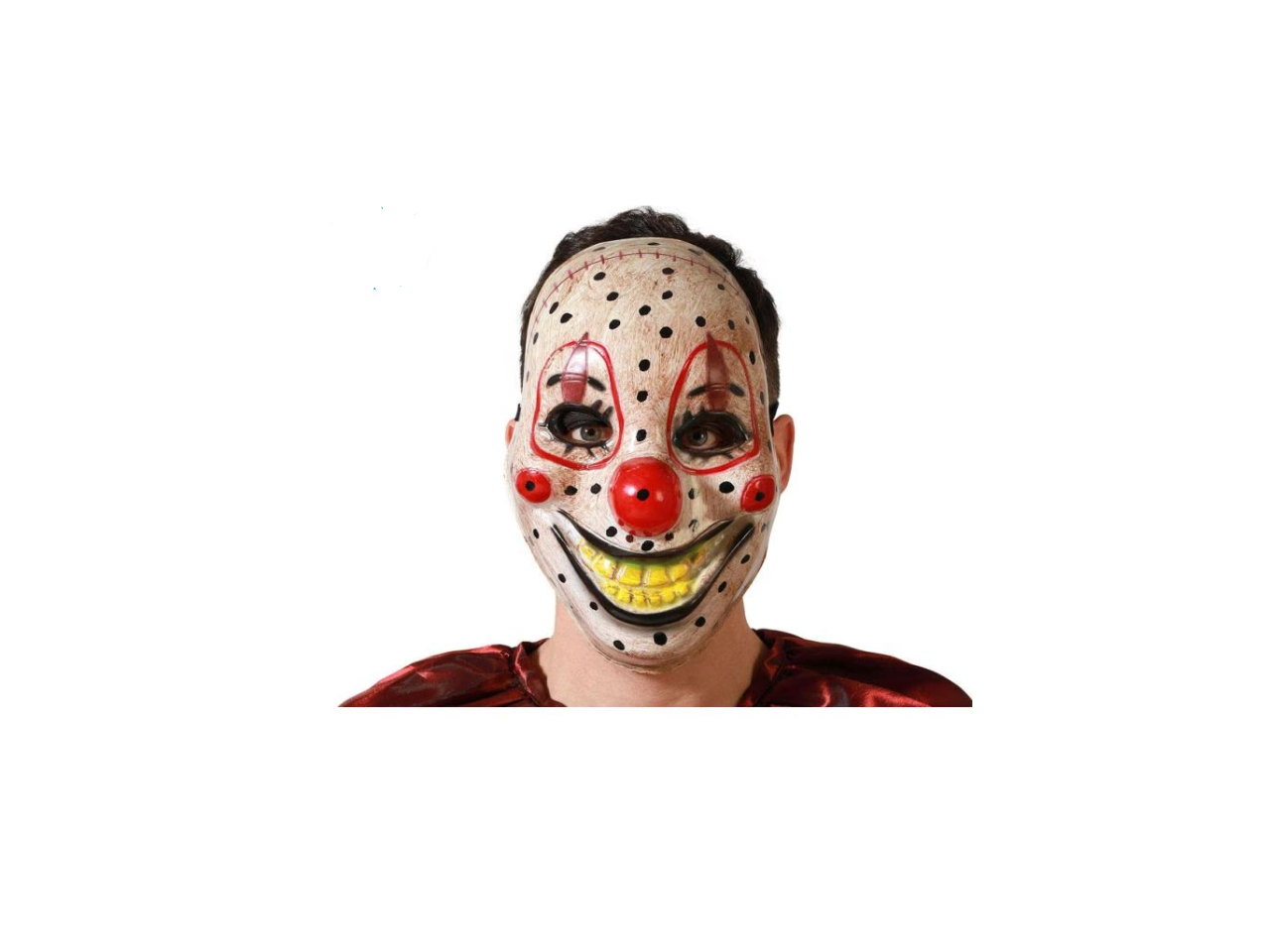 Vintage Wooden Clown Mask