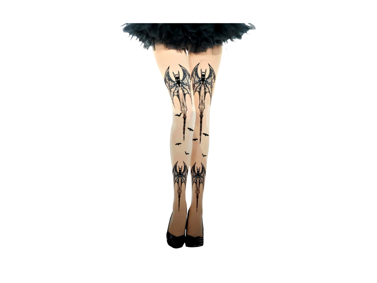 Printed Demon Tights | Adults