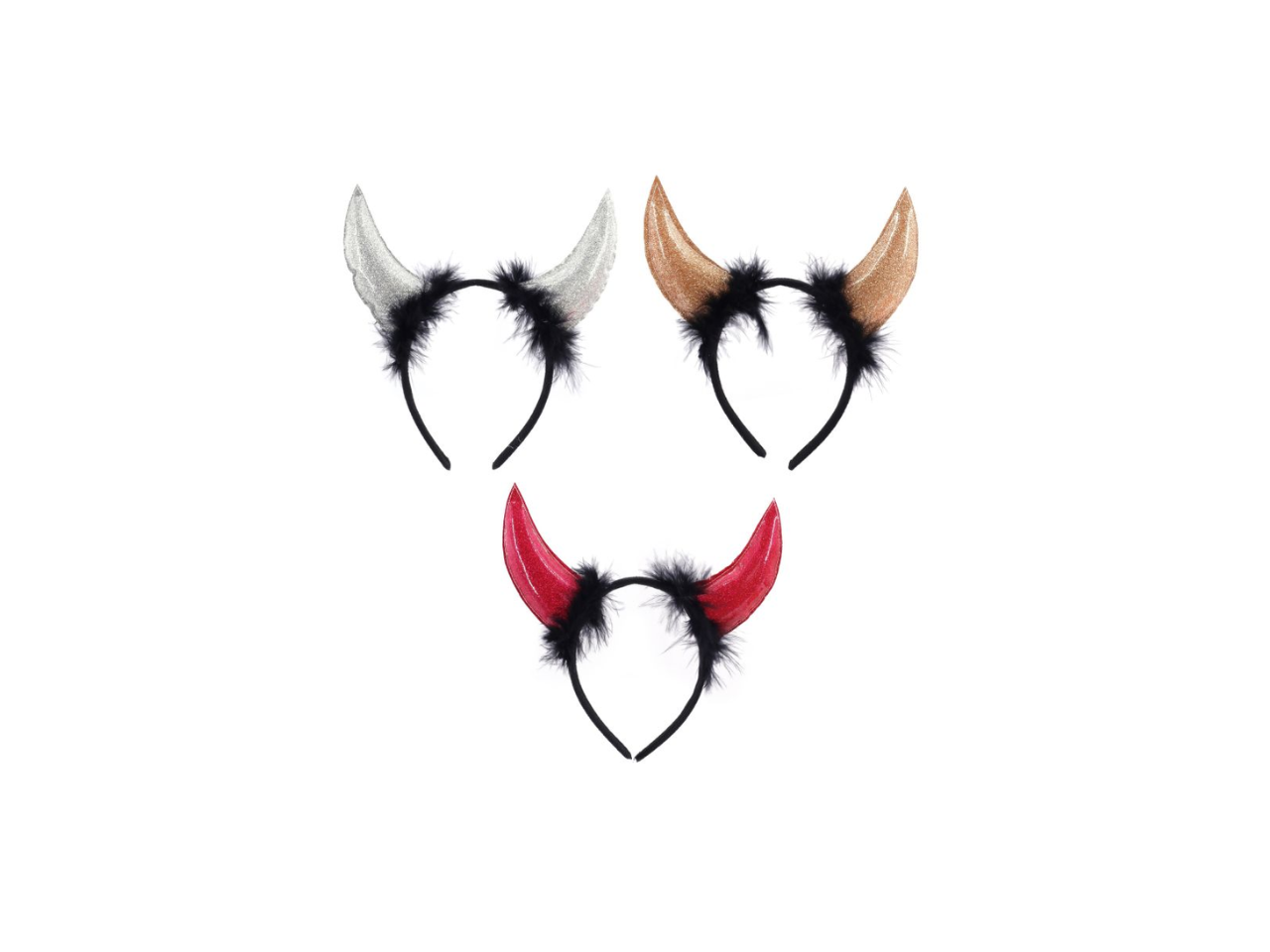 Sequin & Sparkly Devil Horn  | Headband