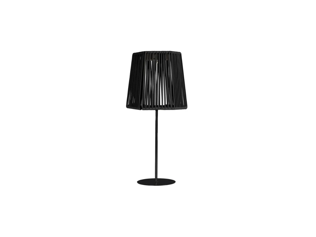 Black Solar Outdoor Table Lamp