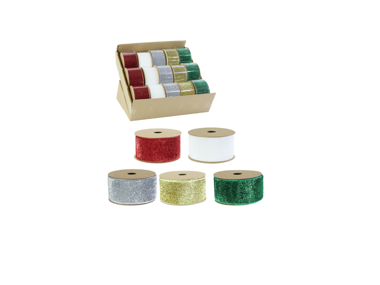 Velvet Glitter Ribbon | 38mm x 3m