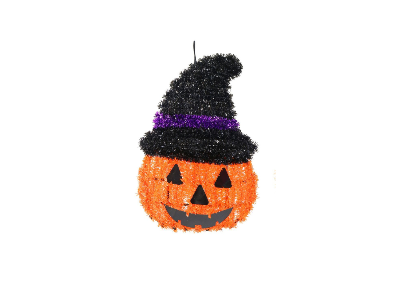 Hanging Tinsel Pumpkin | 36CM