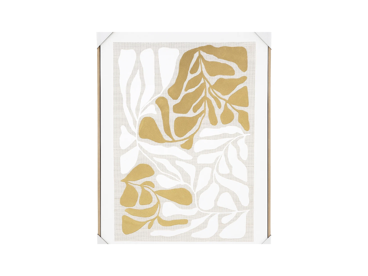 Modern Leaves Framed Wall Art | 50X70X3CM